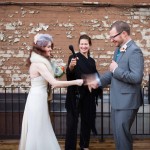 A little rock, paper, scissors to decide vow order during this Toronto ceremony